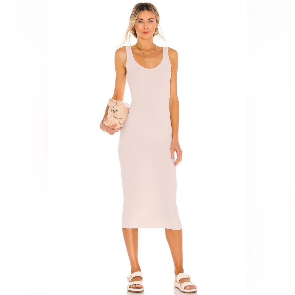 Enza Costa | silk rib midi tank dress size XS